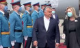Orbán Viktor megérkezett maszk nélkül Belgrádba