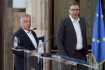 Orbán Belgrádban jelentette be, hogy még májusban visszaadhatja a különhatalmat