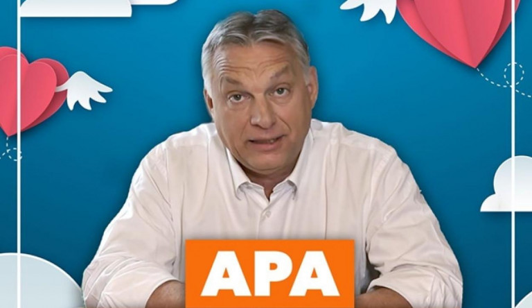 Apák napja alkalmából is Orbán Viktor jutott a Fidelitas eszébe