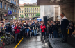 Hegedűs D. Géza az SZFE-demonstráción: Törvénybe akarják iktatni, hogy a mi történetünk nincs többé