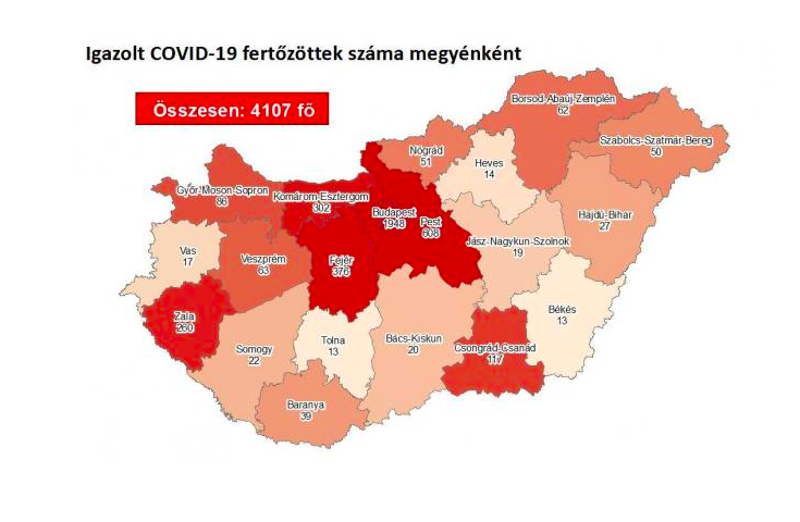 Koronavírus: öt új fertőzött, egy elhunyt Magyarországon