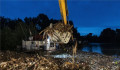 Nagy mennyiségű Romániából érkező hulladékot emeltek ki a Szamosból a folyó áradása után