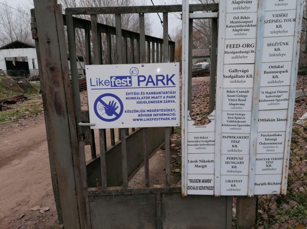 A Likefest Park bejárata: ahol minden összeér