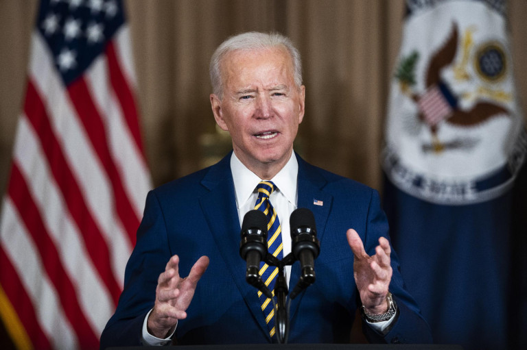 Joe Biden élesen bírálta Trumpot évértékelő beszédében