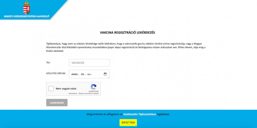 Terheléses támadás miatt nem volt elérhető az oltásregisztrációt ellenőrző kormányzati oldal