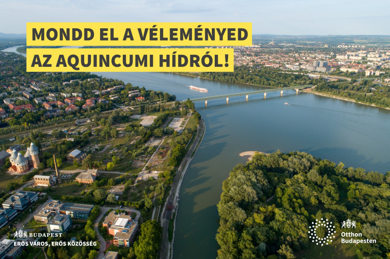 A fővárosi önkormányzat társadalmi egyeztetést indított az Aquincumi híd jövőjéről