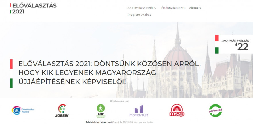 Már honlapja is van az előválasztásnak 