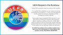 Szivárványszínűre váltotta logóját az UEFA
