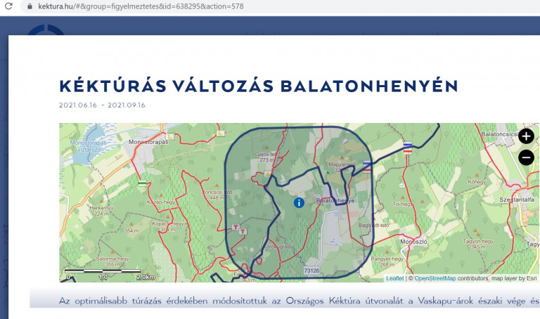 Módosították a Kéktúra útvonalát, így az elkerüli a NER-hez köthető ingatlant