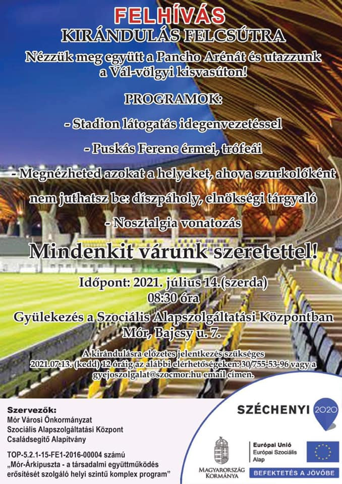 A móri önkormányzat EU-s forrásból szervez kirándulást Felcsútra