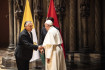 Orbán Viktor találkozott Ferenc pápával a Szépművészeti Múzeumban
