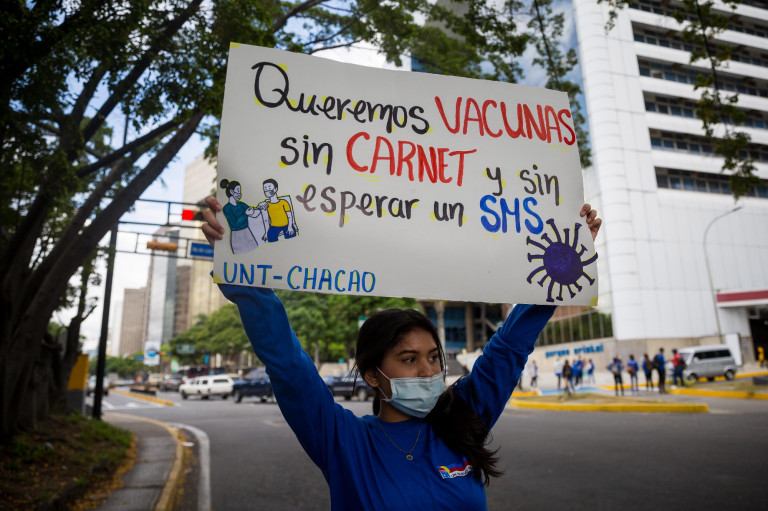 Venezuelában a két évnél idősebb gyerekeket is beoltják