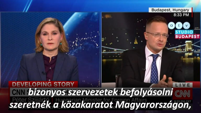 Szijjártó szerint ő nem mondta, hogy az USA beavatkozna a választásokba