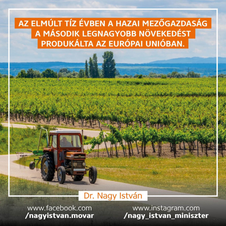 Ausztriai fotóval illusztrálja a magyar mezőgazdaság sikerességét az agrárminiszter