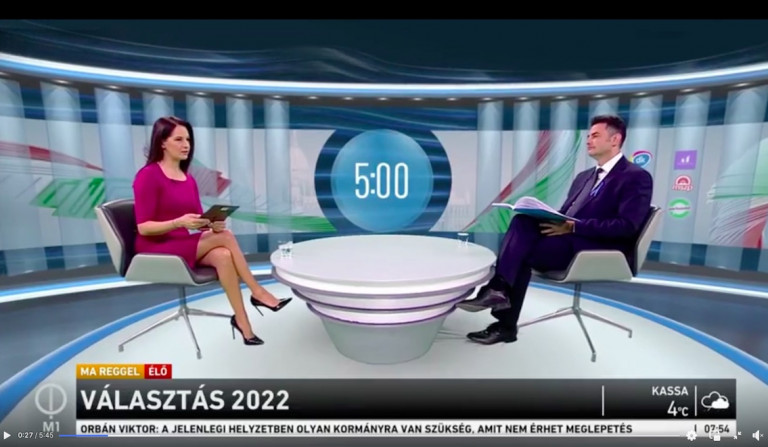 Márki-Zay kapott öt percet a közmédiában