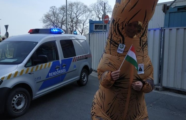 A rendőrség eljárást indított a Békemeneten megszurkált és felpofozott T-rex ügyében