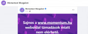 Elérhetetlenné tették a Momentum honlapját