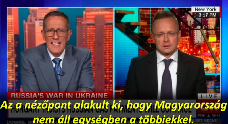 Szijjártó: Nem szórakozásból, fizikai kényszerből veszünk orosz gázt