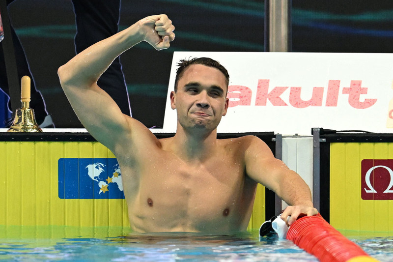 Vizes vb 2022 - Úszás - Milák Kristóf aranyérmes 100 méter