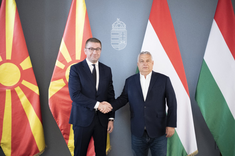 A bukott Gruevszki pártjának vezetőjével tárgyalt Budapesten Orbán Viktor