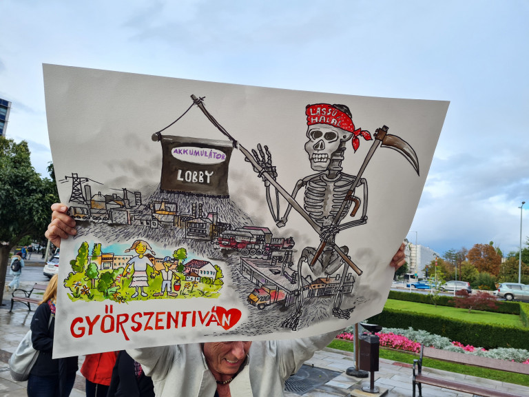 Akkufeszültség Győrben: változatlan a harc a tiltakozó civilek és a polgármester között