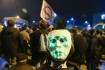 Több ezren tüntettek Hadházy hívására a tévészékháznál