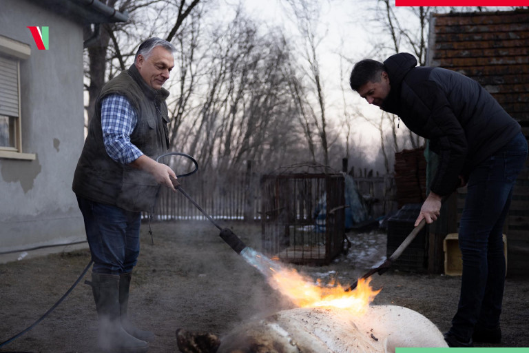 Disznóperzselés, Kis Grófo és egy láda tök – Orbán szerint ilyen „egy nehéz év képekben”