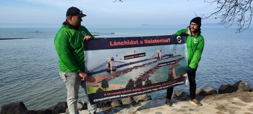 A Lánchídnál is hosszabb lenne a Balatonföldváron építeni kezdett e-kikötő egyik mólószára
