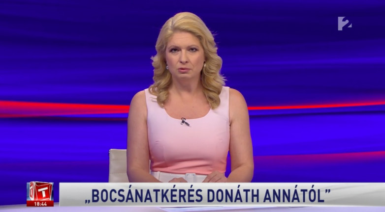 Pár hónap csúszással bocsánatot kért a TV2 Donáth Annától