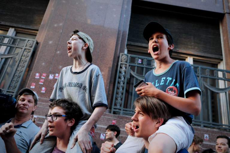 Ismét az oktatásért és a rendőri erőszak ellen tüntettek Budapesten