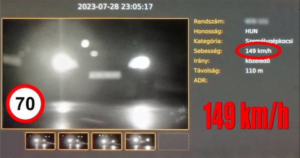 Megint száguldoztak az Árpád hídon: volt, aki 131 km/h-val, míg más 149 km/h-val hajtott