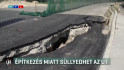 Nem megfelelően épített szálloda miatt süllyed egy budai utca