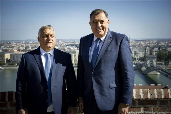 Orbán Viktor ismét a Karmelitában fogadta a boszniai Szerb Köztársaság oroszbarát elnökét