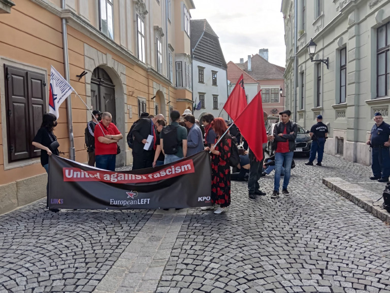 A rendőrség akadályozta meg a Betyársereg támadását az antifasiszta tüntetésen