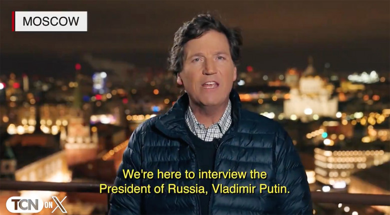 Tucker Carlson tényleg interjút készít Putyinnal