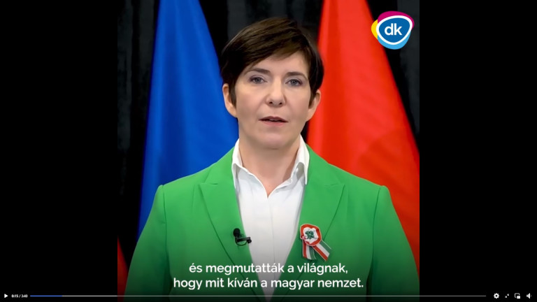 Dobrev Klára a legelső március 15-i szónok