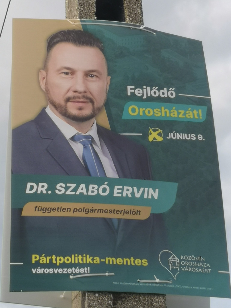 Ellenzéki jelölőszervezet tüntette fel magát függetlennek Orosházán