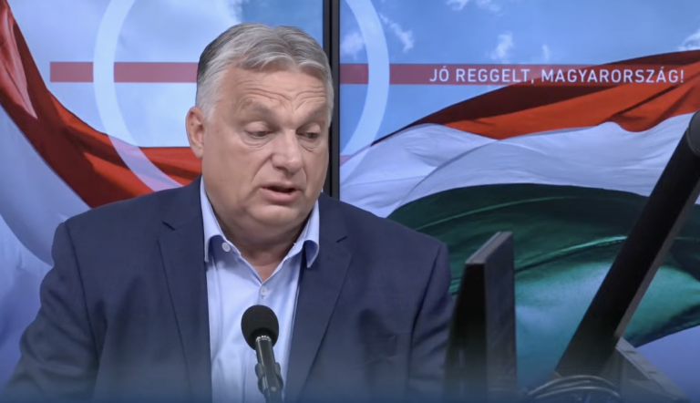 Orbán a teherliften