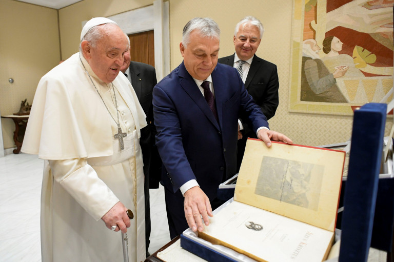 Ferenc pápa fogadta Orbán Viktort