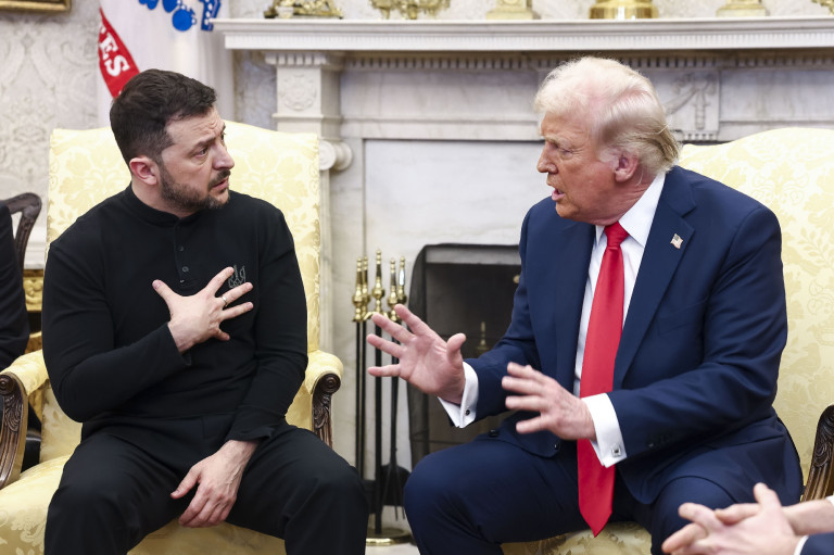 Zelenszkij elmesélte, mit élt át azon a nevezetes napon a Fehér Házban