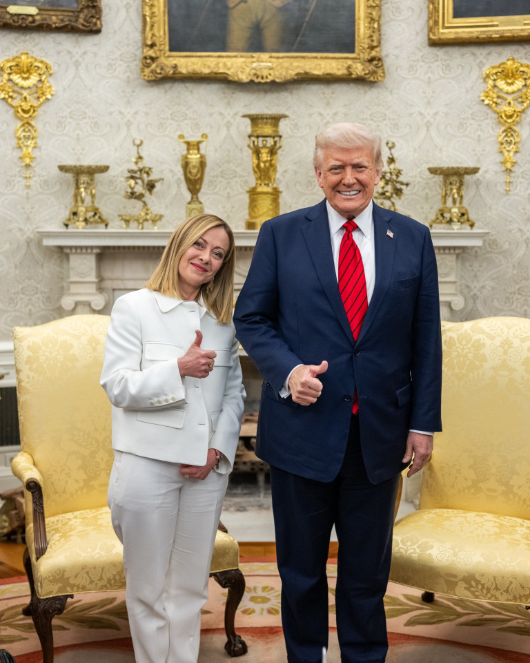 Giorgia Meloni meglátogatta Trumpot a Fehér Házban