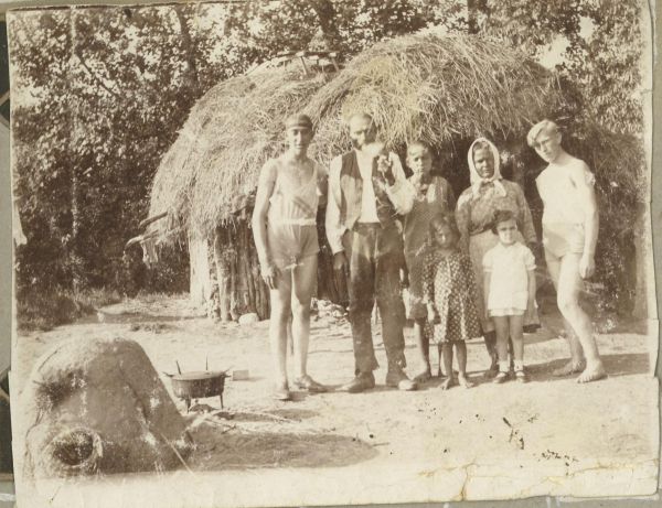 Cigánytelep Gilvánfa mellett az 1940-es évek elején