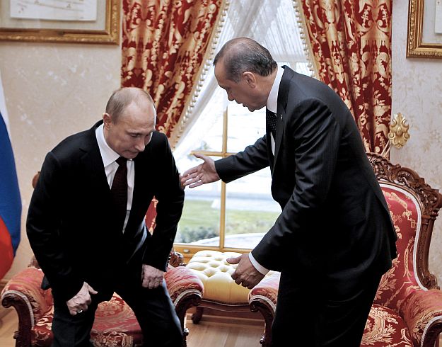 Beleül - Putyin és Erdogan
