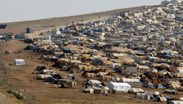 Menekülttábor a török határ mentén