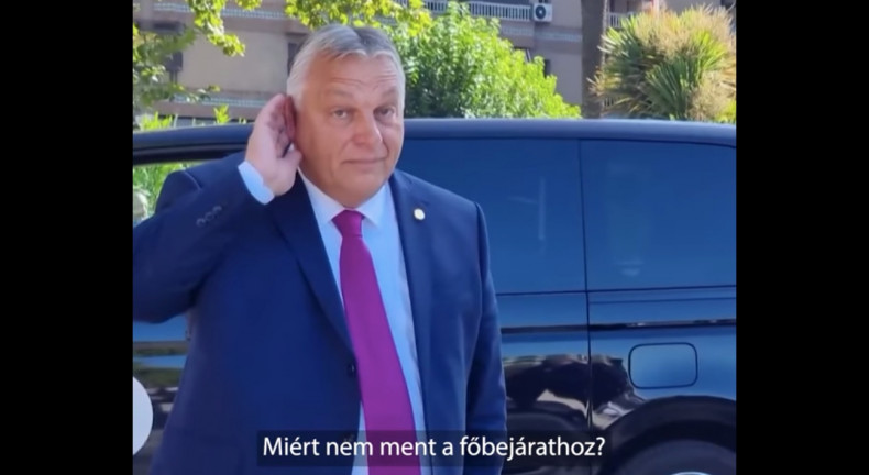 A hátsó bejáraton beosonó Orbán: Nem szépségversenyre jöttem!