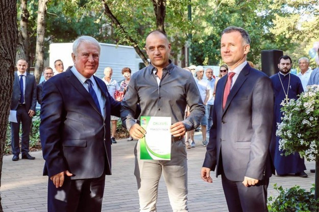 Piskolty Tibor (középen) Görgényi (jobbra) Kovács József parlamenti képviselő (balra)