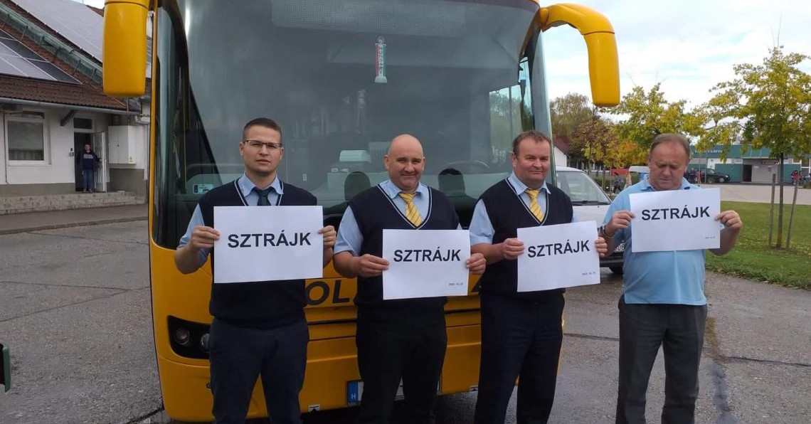 Vasárnap és hétfőn sztrájkolnak a buszvezetők
