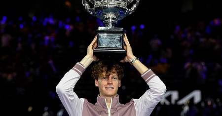 Az olasz Jannik Sinner az Australian Open idei férfi győztese