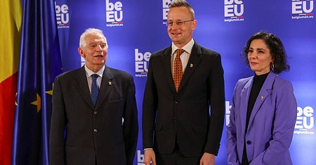A vereségnek tűnő "győzelemről" kérdezte Szijjártót a belga televízió