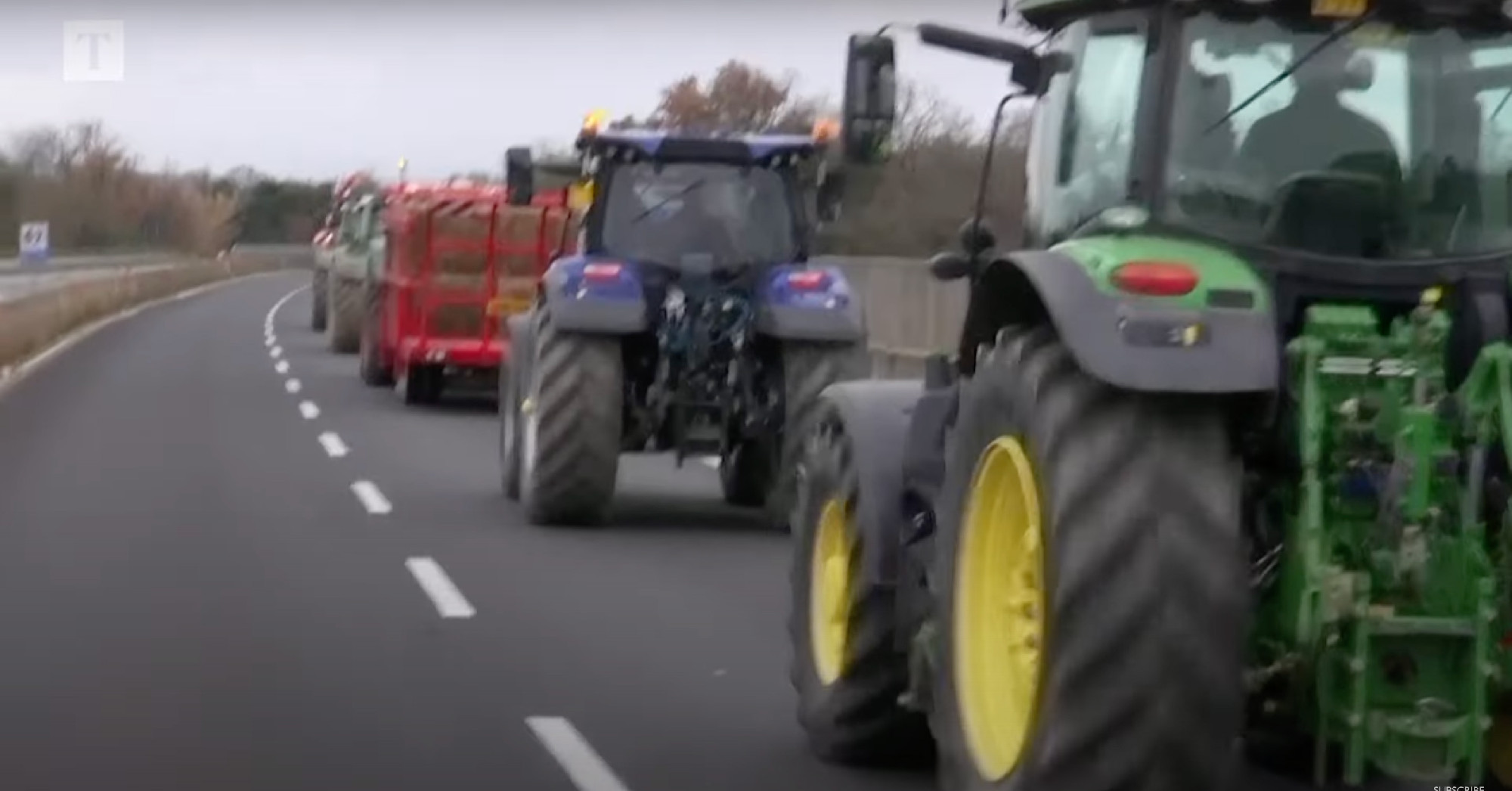 A tüntető gazdák körbevették Rómát